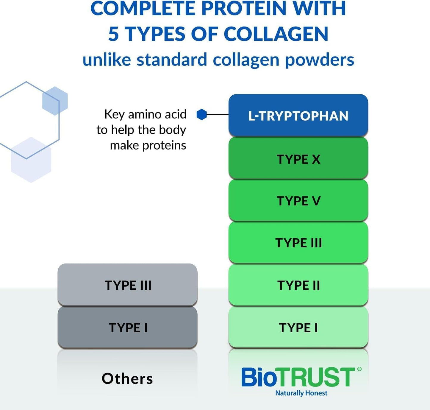 BioTrust Ageless Multi Collagen Protein Powder - 5 Collagen Types for Hair, Skin, Nails & Joints - Grass Fed Beef, Sustainable Fish, Chicken & Eggshell Membrane - Unflavored, 2 Pack