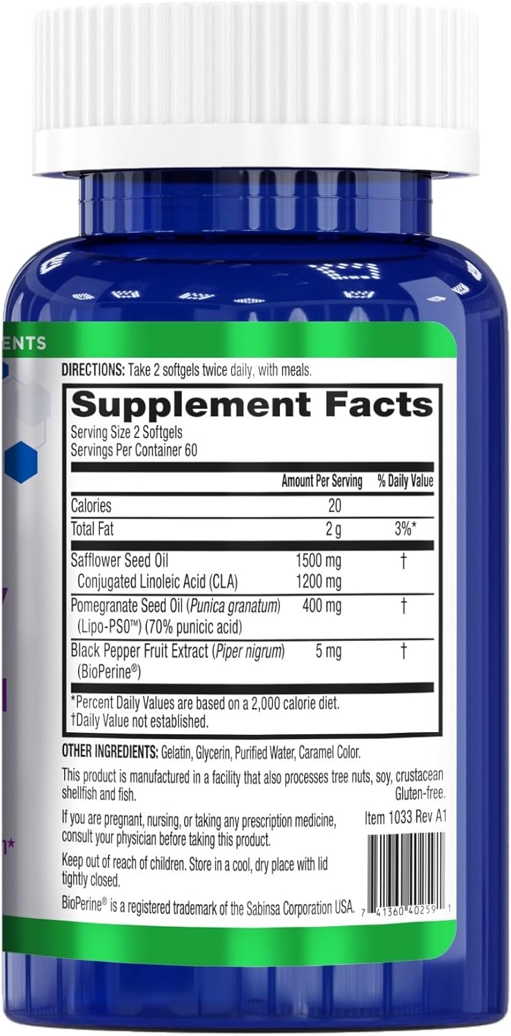 BioTrust BellyTrim XP: Advanced CLA Toning Supplement - Conjugated Linoleic Acid (60 Servings)