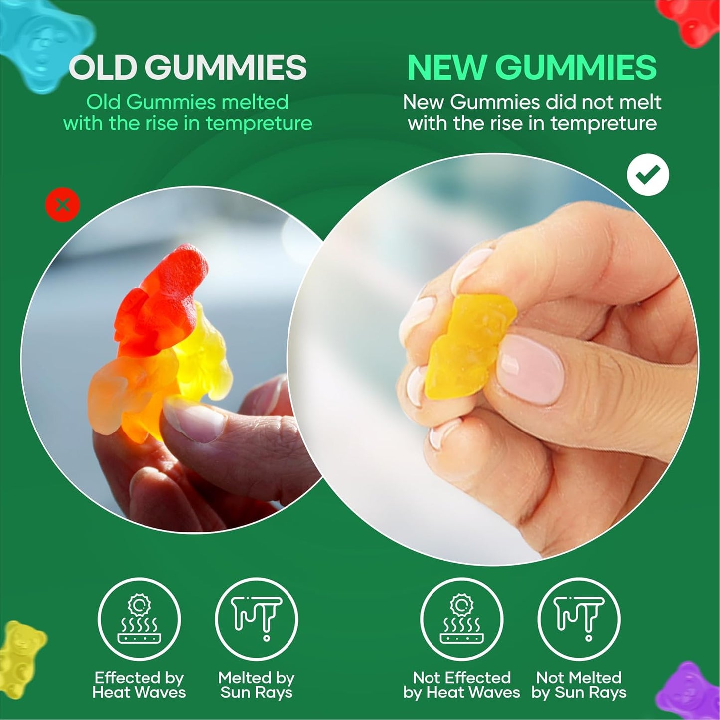 BioVitalica Mushroom Gummies for Adults - Lions Mane & 10 Blend Mushrooms Complex - Reishi, Chaga, Cordyceps, Turkey Tail, & More - Parental Supplement