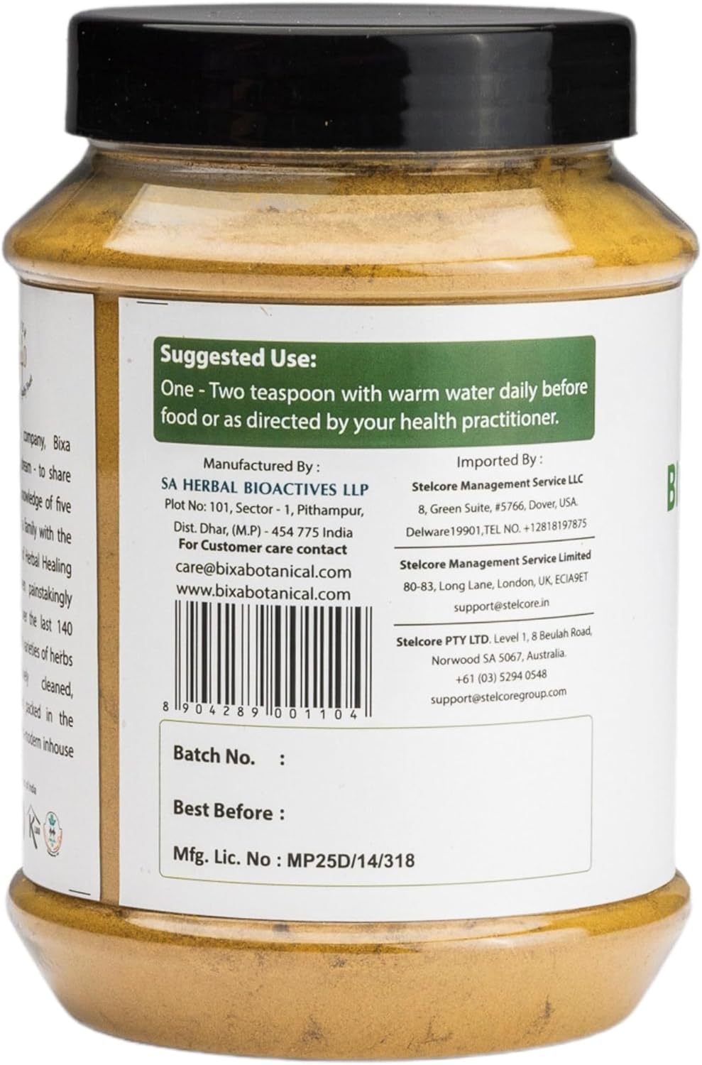 Bixa Botanical Bitter Melon Powder - Ayurvedic Herb for Liver Health, Skin, and Stomach - 1lb (16oz/454g)