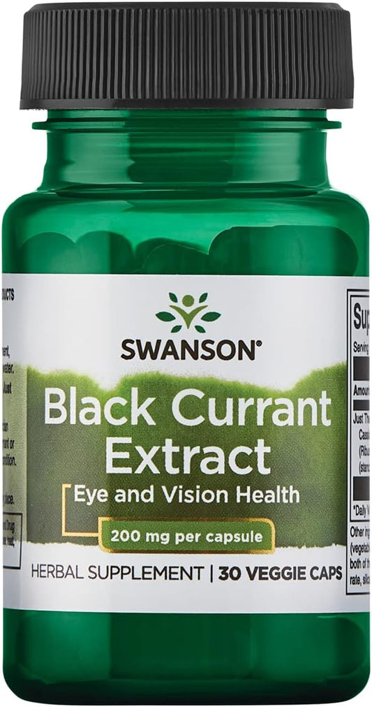 Black Currant Extract (Cassis) 200mg - 30 Vegetarian Capsules by Swanson
