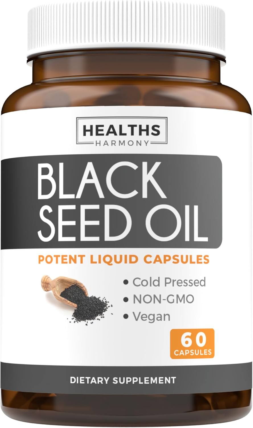 Black Seed Oil and Irish Sea Moss Capsules - 1 Month Supply of Wellness Duo Bundle with Bioperine and Bladderwrack