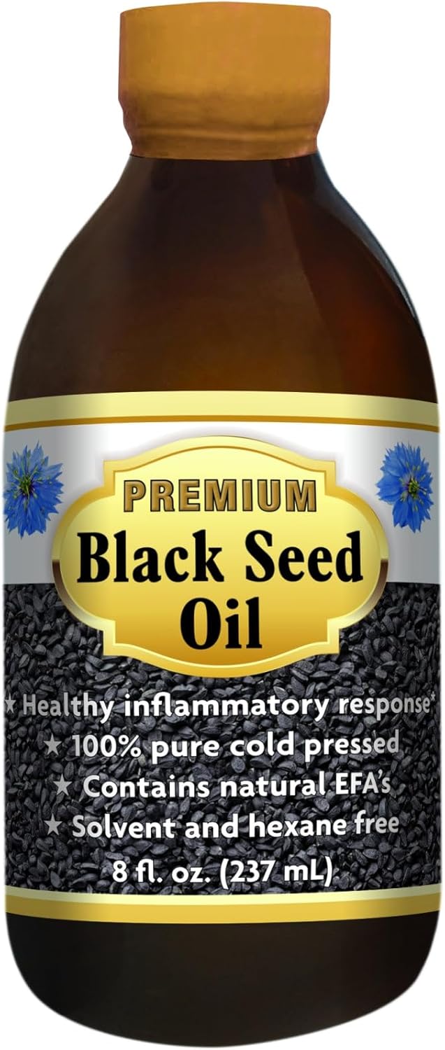 Black Seed Oil by BIO NUTRITION INC. - Organic Cold Pressed Oil Supplement for Immune Support, 0.02 lb