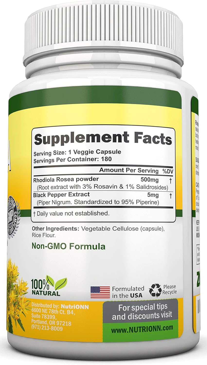 Black Seed Oil Softgels and Rhodiola Rosea Capsules for Enhanced Vitality and Immune Support
