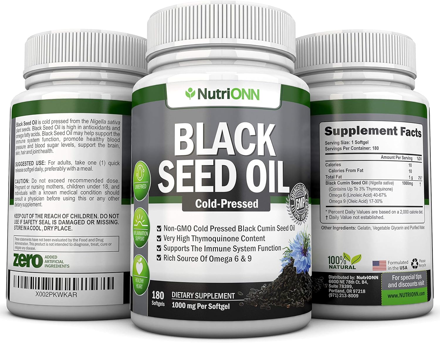 Black Seed Oil Softgels and Rhodiola Rosea Capsules for Enhanced Vitality and Immune Support