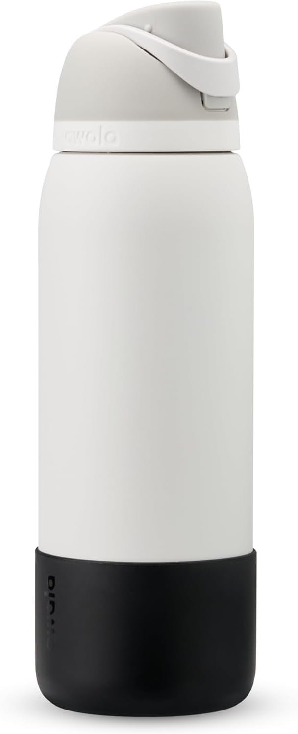 Black Silicone Sleeve for 40 Oz Stainless Steel Water Bottles, Anti-Slip Protection for Owala FreeSip and Flip Bottles