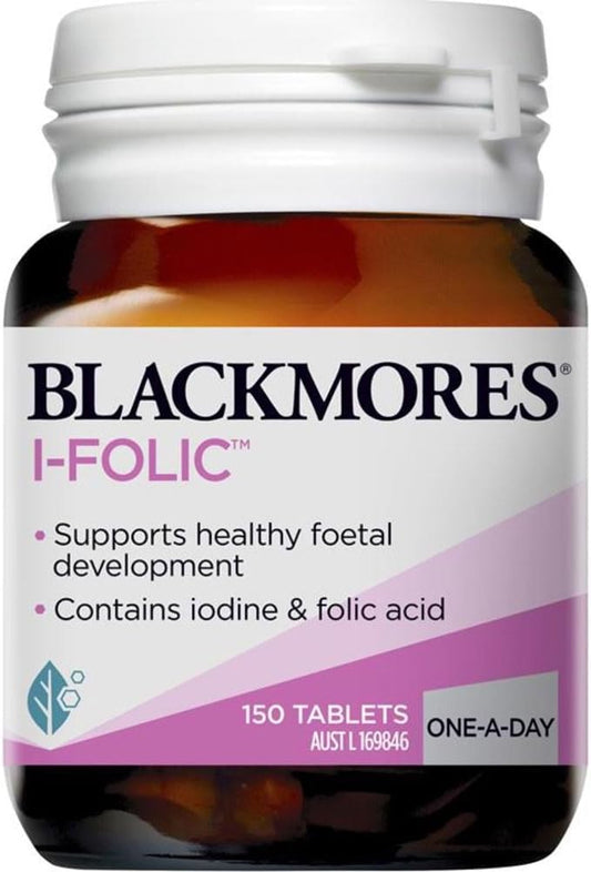 Blackmores Folic Acid 500 Mcg Tablets for Pregnancy and Pre-conception (90 Count)