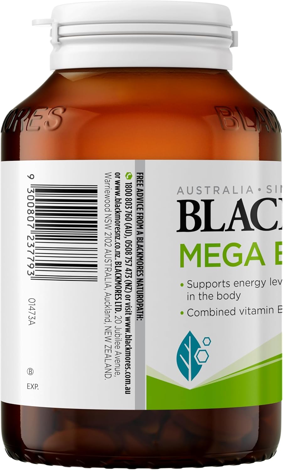 Blackmores Mega B Complex: 200 Tablets for Energy and Immune Support