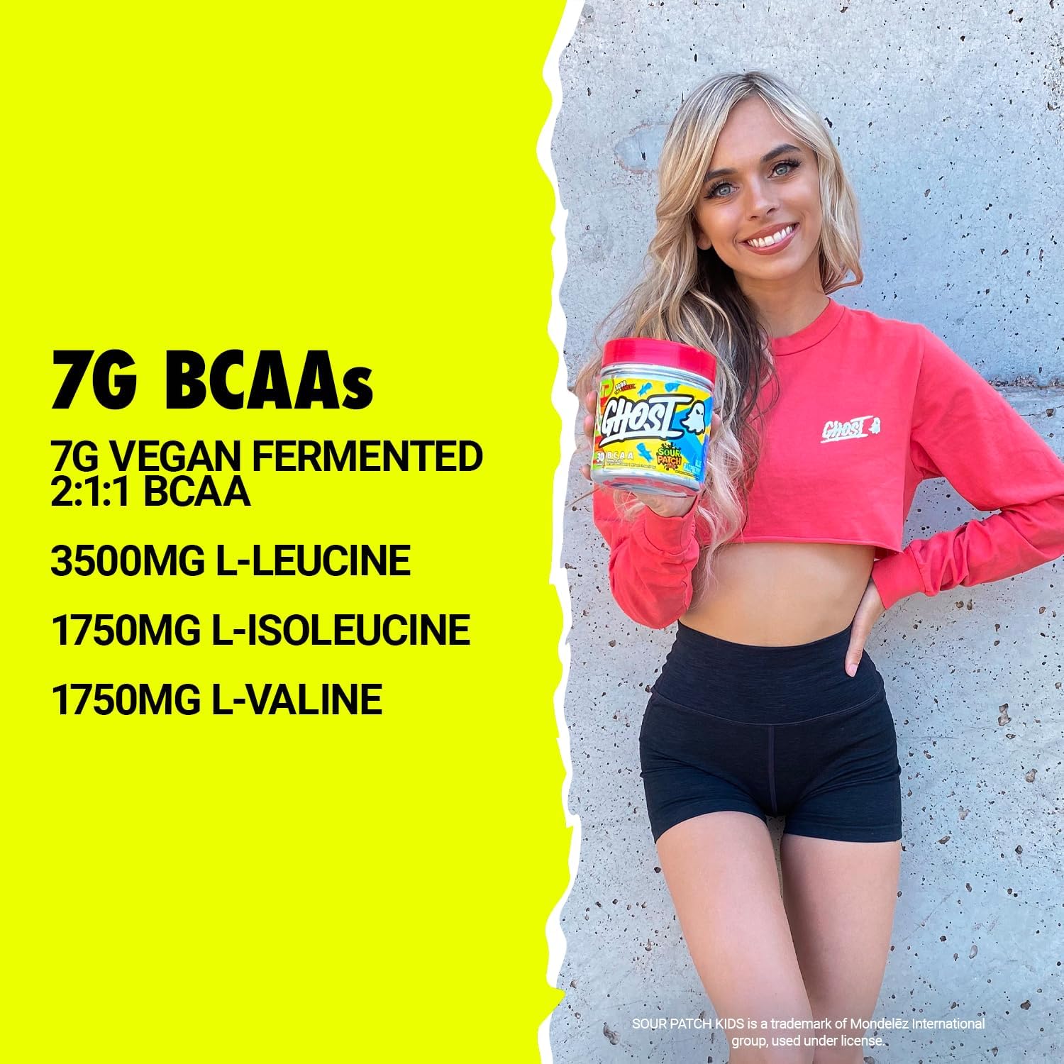 Blue Raspberry Gamer Nootropics and BCAA Amino Acids Bundle - GHOST Sour Patch Kids