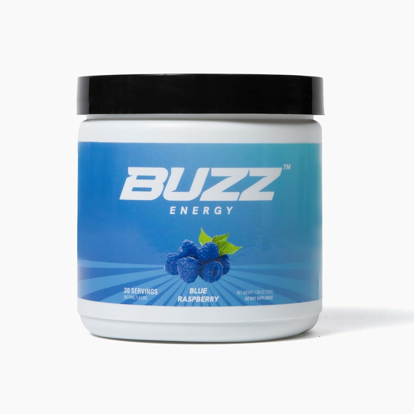 Blue Raspberry Morning Buzz Energy Drink Powder - Sugar-Free Energy Booster with Antioxidants - 30 Servings for Sports Nutrition and Morning Kickstart