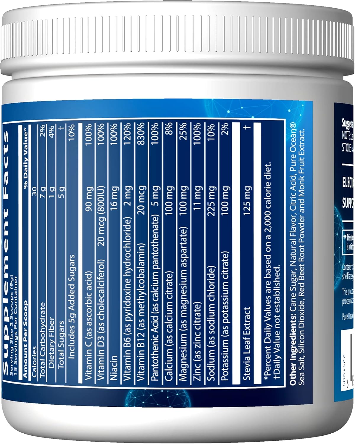Blueberry Açai Flavored MRM Nutrition Hydration + with Electrolyte Boost - Vegan & Gluten-Free - 15 Servings