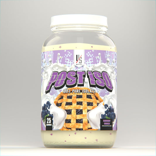 Blueberry Cobbler Protein Isolate with Digestive Enzymes - 24g Protein per Serving, Smooth Consistency - 25 Servings