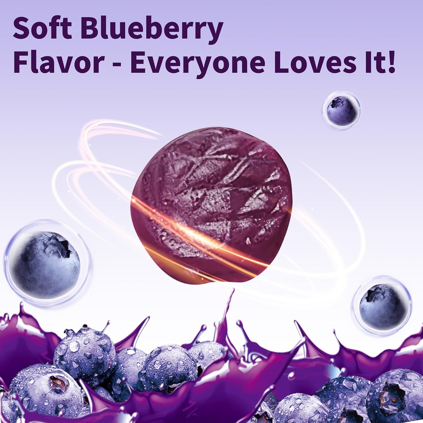 Blueberry Lutein Gummies - 120 Count for Eye Health, Kids & Adults, 2 Month Supply, Blueberry Juice & Lutein