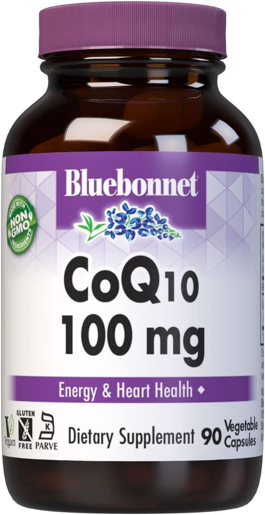 BlueBonnet 100 mg CoQ-10 Vegetarian Capsules - 90 Count