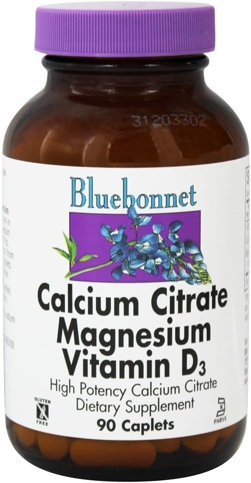 Bluebonnet Calcium Citrate Magnesium with Vitamin D - 90 Capsules