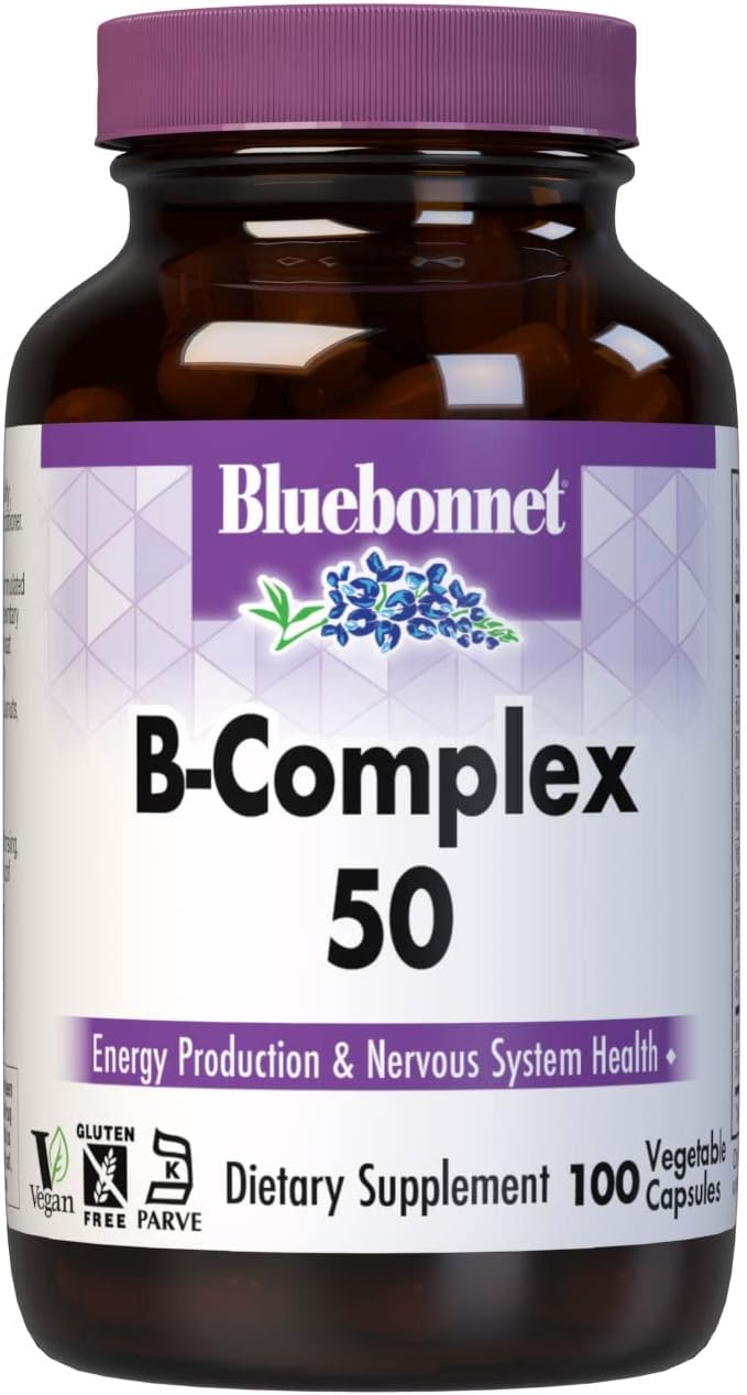 Bluebonnet Nutrition B Complex 50 Capsules - 100 Vegetable Capsules