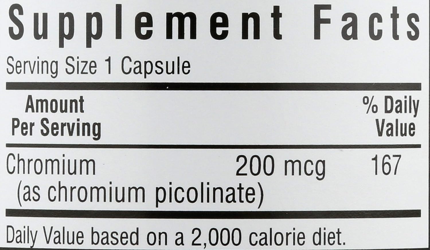 Bluebonnet Nutrition Chromium Picolinate 200mcg - 100 Vegetarian Capsules for Healthy Blood Sugar Support
