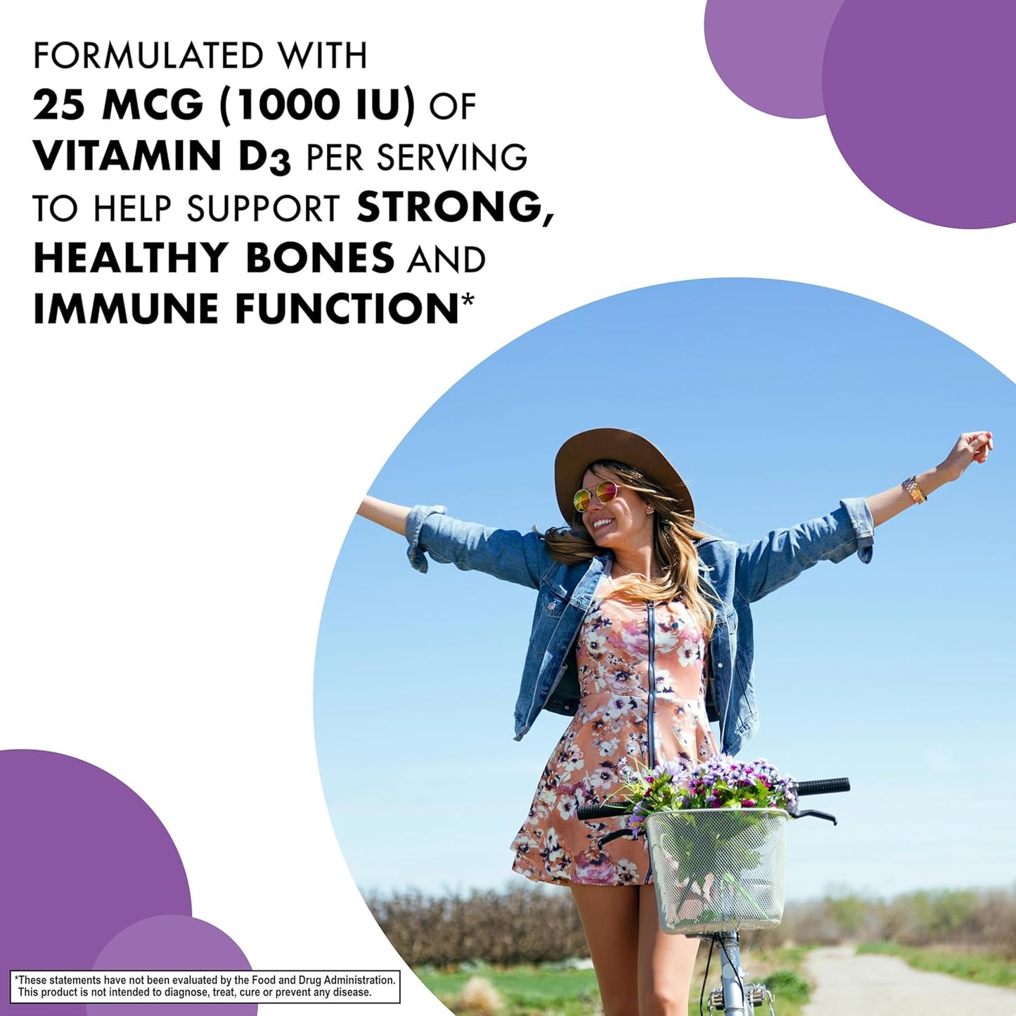 Bluebonnet Nutrition EarthSweet Raspberry Chewable Vitamin D3 1000IU - Bone & Immune Support - 90 Tablets - Women & Men - Soy-Free, Gluten-Free, Non-GMO