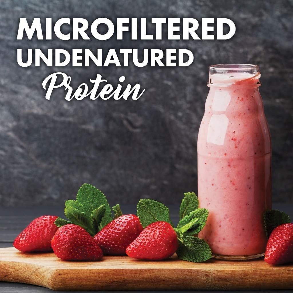 BlueBonnet Nutrition Grass Fed Whey Protein Isolate Powder - French Vanilla Flavor, 26g Protein, No Sugar, Gluten & Soy Free - 2 Lbs