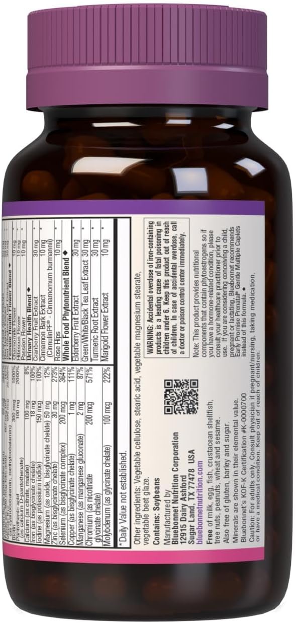 Bluebonnet Nutrition Ladies' Choice Whole Food-Based Multivitamin for Women 18-49, 90 Count - Purple/Pink Color