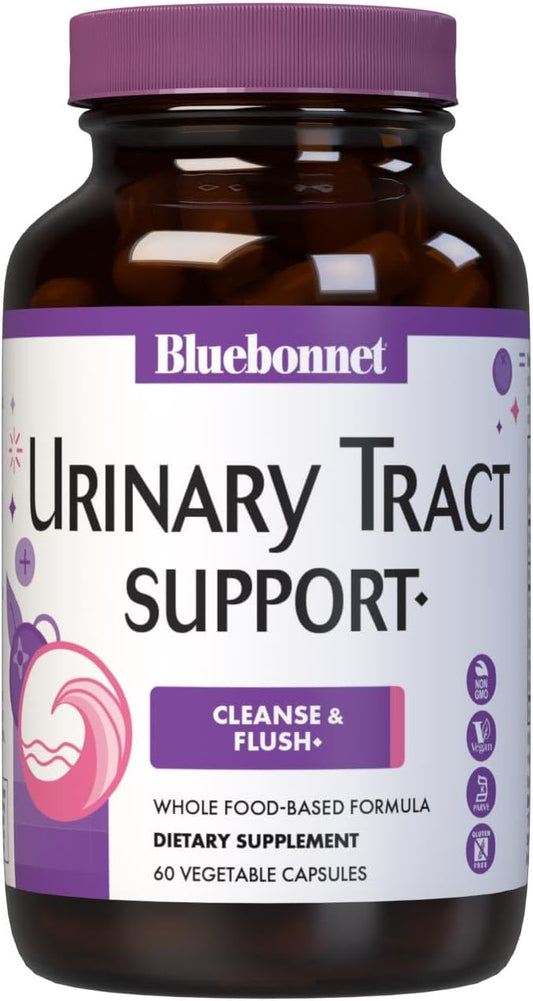 Bluebonnet Nutrition Urinary Tract Cleanse & Flush Capsules - Vegan, Non-GMO, Soy-Free, Gluten-Free, Kosher-Certified