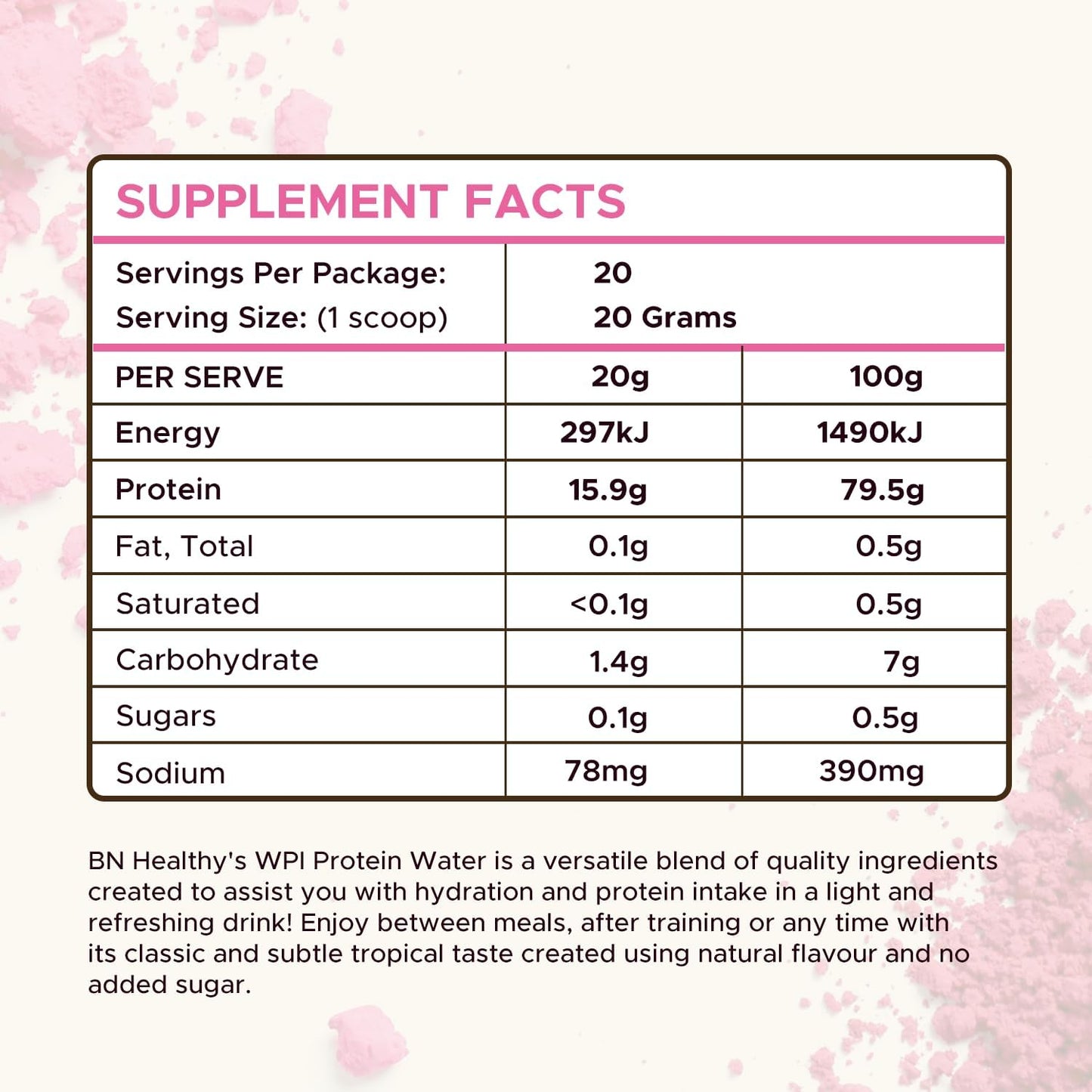 BNHealthy Bariatric Berry High Protein Meal Replacement with Whey Isolate - Low Fat, Sugar & Gluten Free, High Leucine - 20 Servings