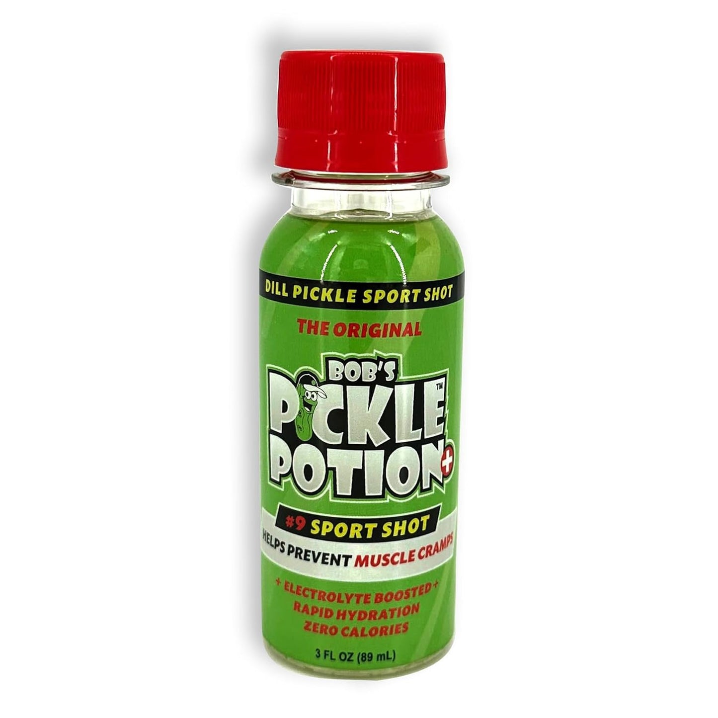 Bob's Pickle Potion Plus #9 Sport Shot - 3 oz Shots (Pack of 48, Dill Pickle Flavor)