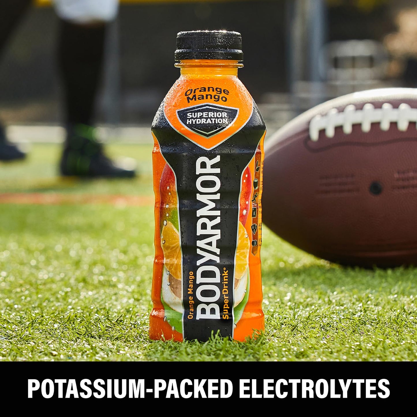 BODYARMOR Orange Mango Coconut Water Sports Drink with Natural Flavors, Vitamins, and Electrolytes - 16 Fl Oz (Pack of 12)