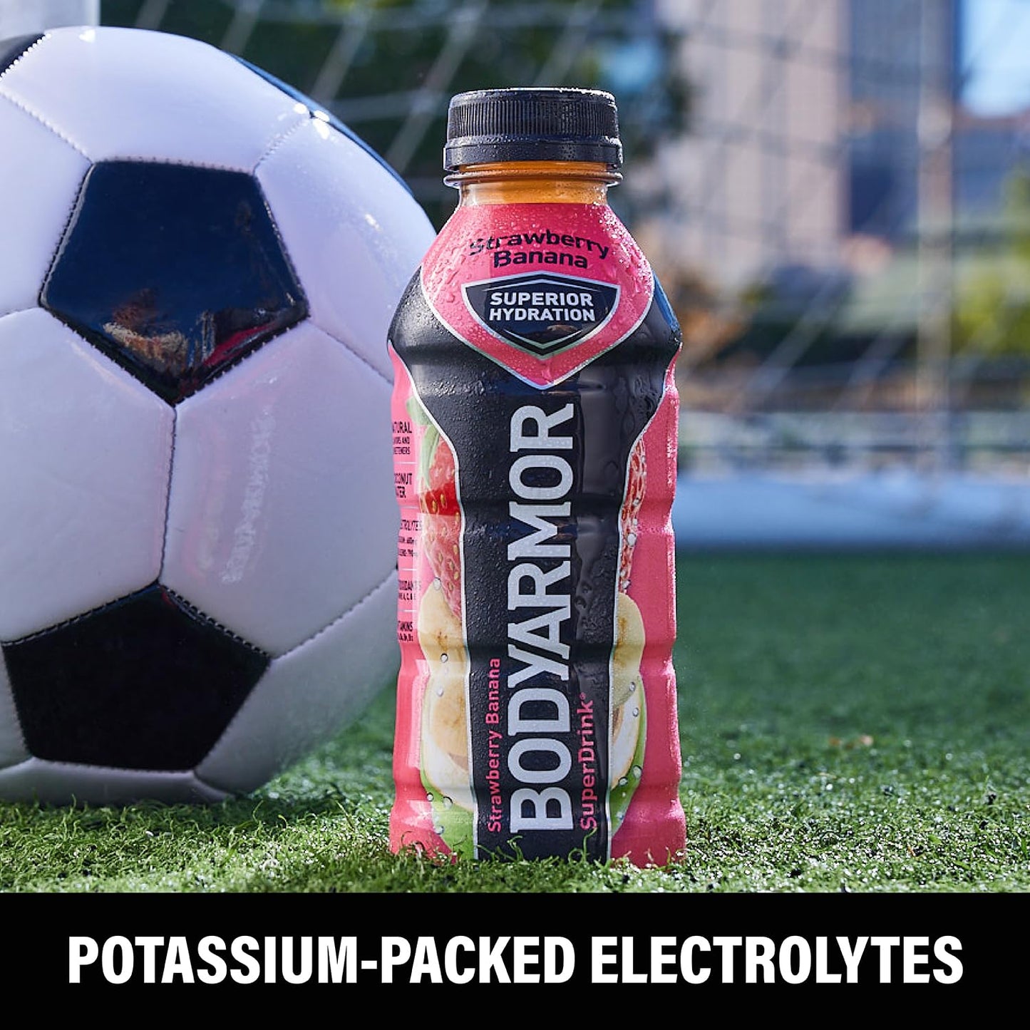 BODYARMOR Strawberry Grape Sports Drink with Electrolytes & Vitamins - 16 Fl Oz (Pack of 12) - Ideal for Athletes - No Preservatives