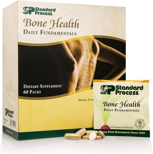 Bone Health Daily Fundamentals - Vitamins D, A, & K1, Potassium, Manganese, Phosphorus - 60 Pack by Standard Process Inc.