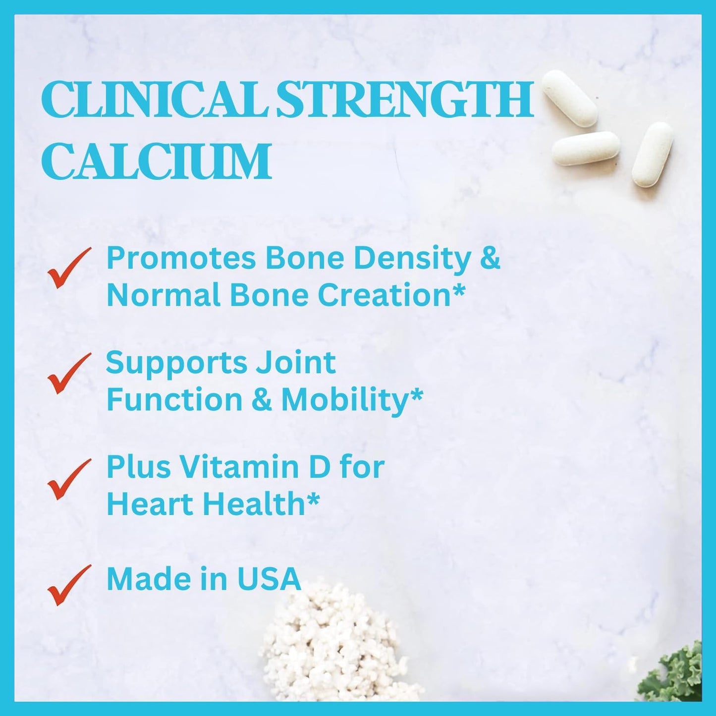 Bone Health Max - Advanced Calcium & Magnesium Supplement with Vitamin D3, Bromelain & Ipriflavone - 90 Tablets