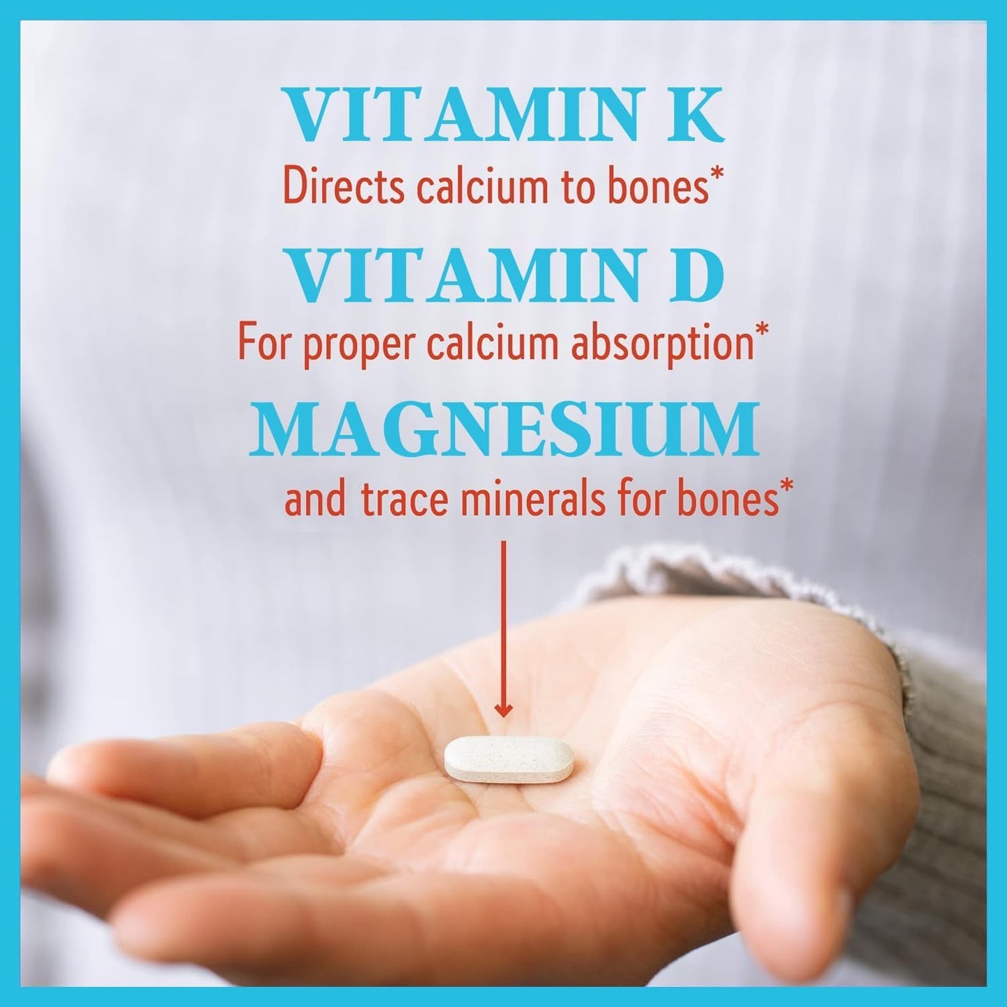 Bone Health Max - Advanced Calcium & Magnesium Supplement with Vitamin D3, Bromelain & Ipriflavone - 90 Tablets