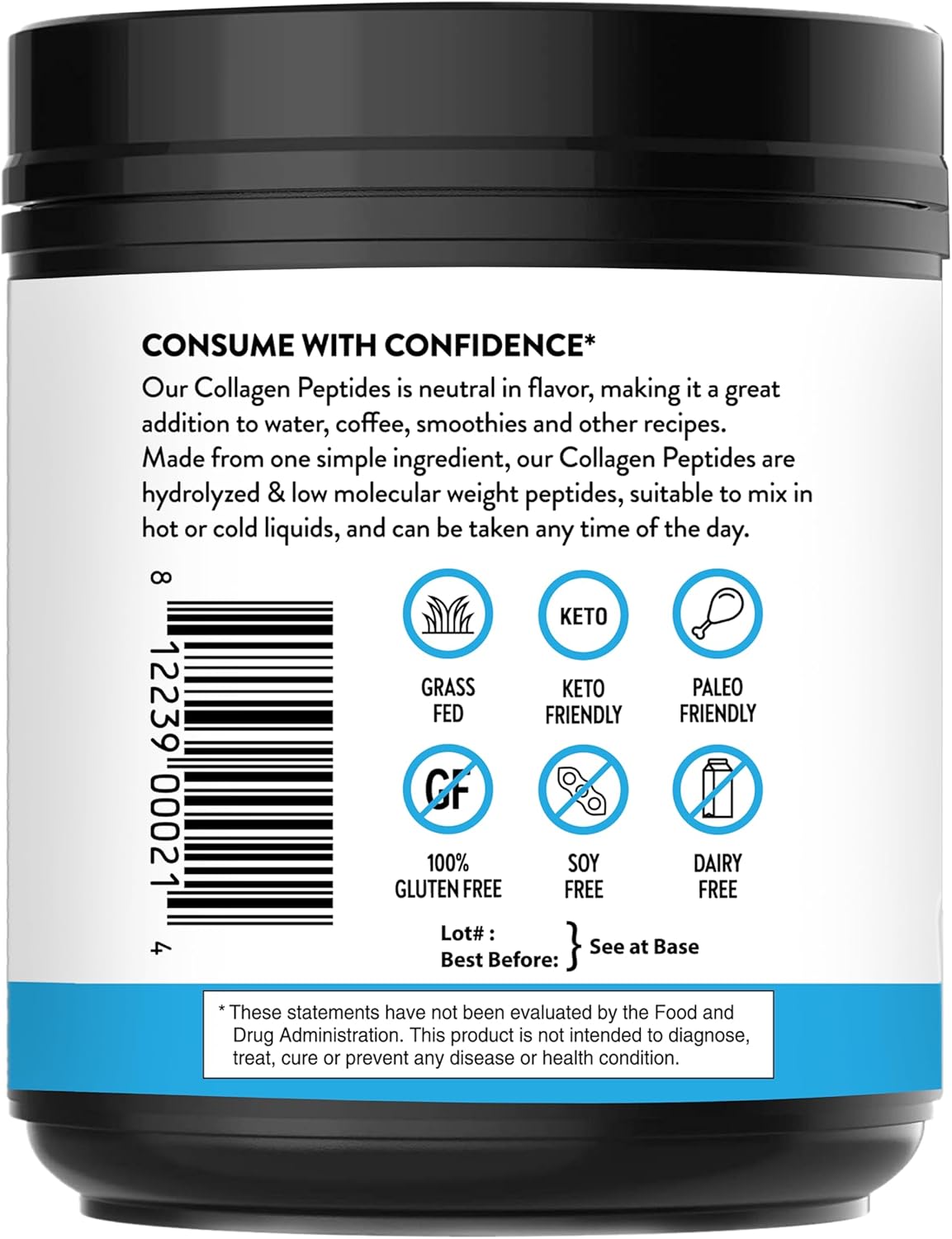 Boost Immune Function with Sandhu's Collagen Peptides Powder & Curcumin featuring Bioperine
