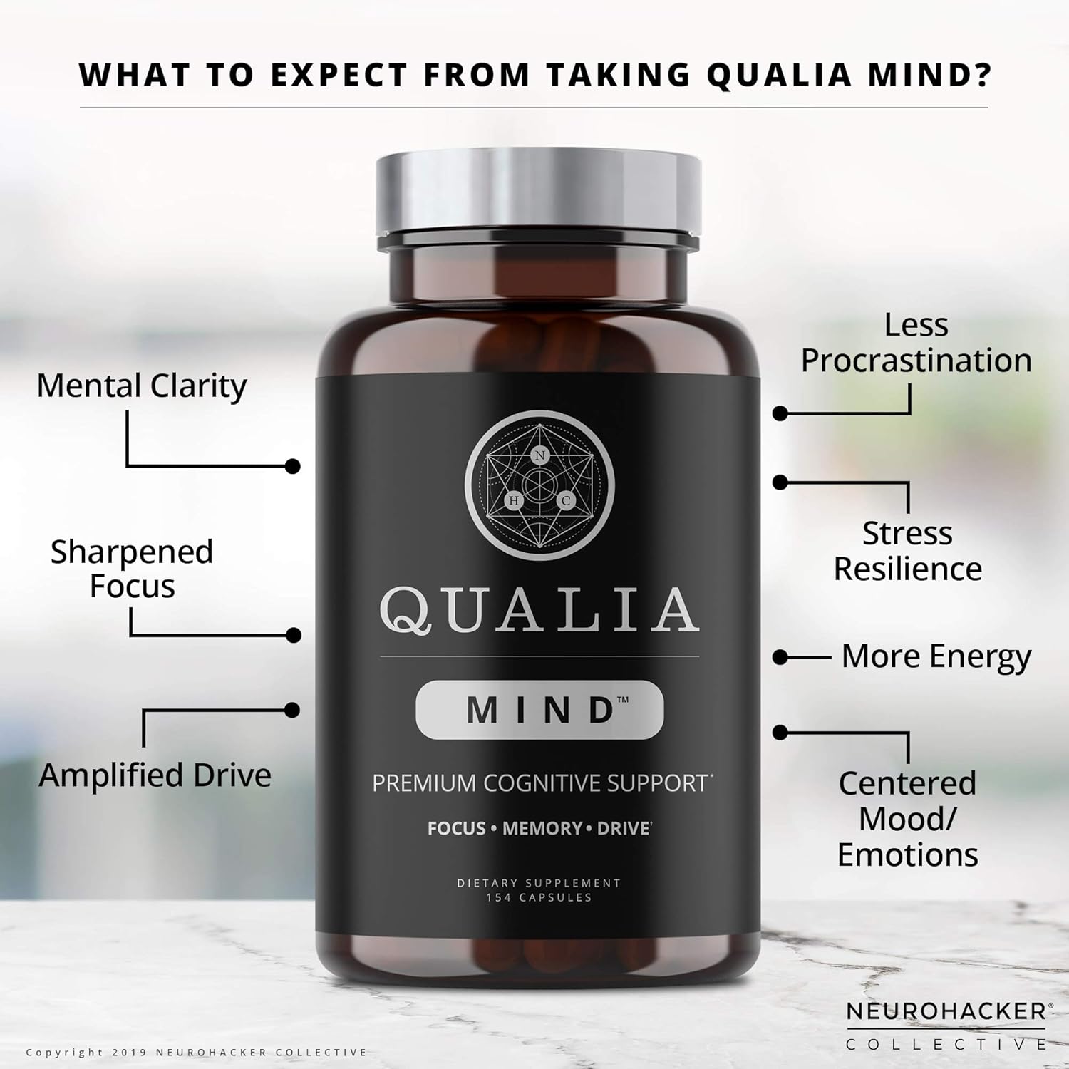 Boost Memory, Focus, & Concentration with Neurohacker Collective Qualia Mind & NAD+ Bundle - Top Brain Supplements to Increase NAD+ Levels by 50%