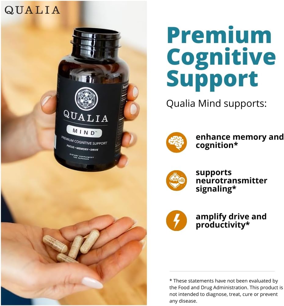 Boost Memory, Focus, & Concentration with Neurohacker Collective Qualia Mind & NAD+ Bundle - Top Brain Supplements to Increase NAD+ Levels by 50%
