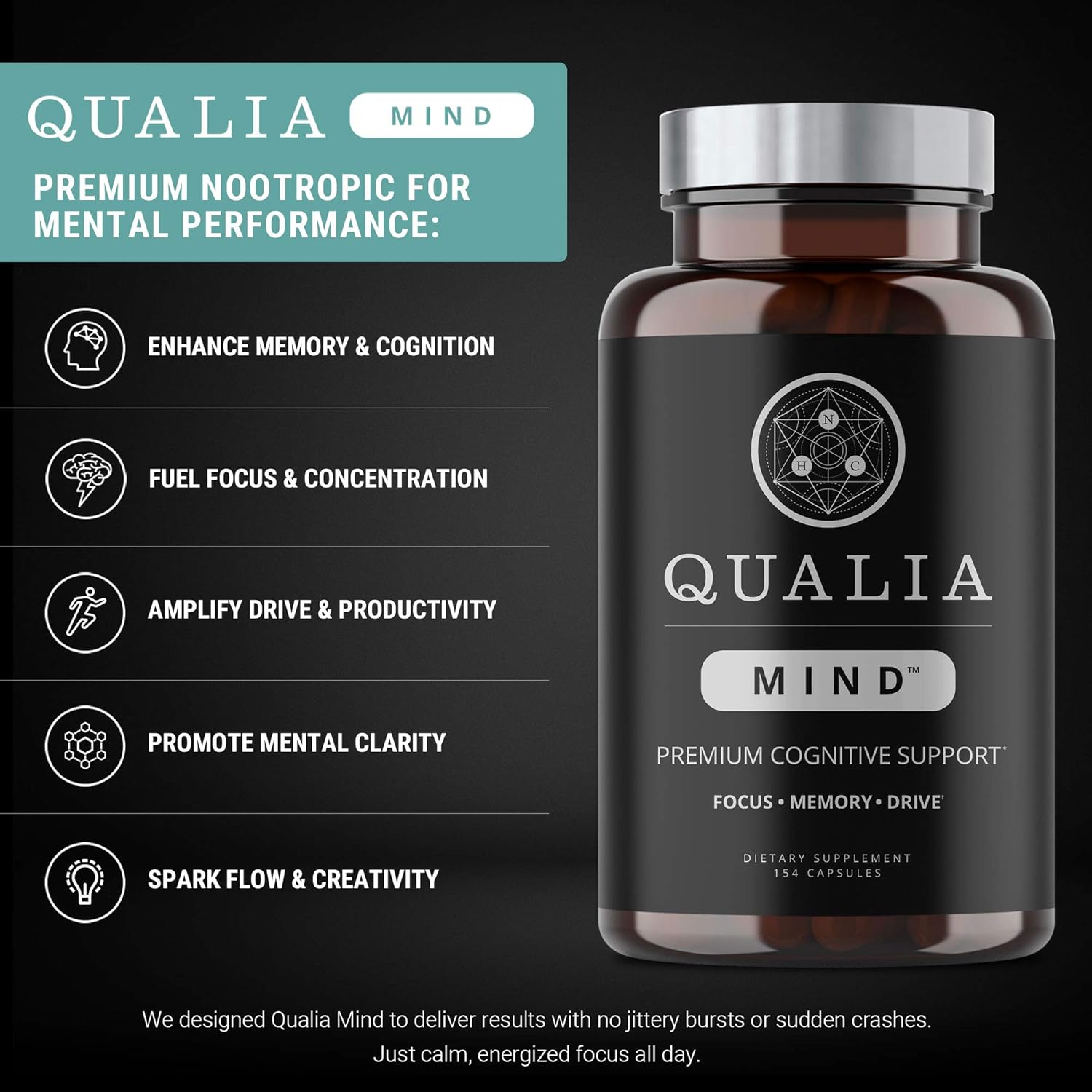 Boost Memory, Focus, & Concentration with Neurohacker Collective Qualia Mind & NAD+ Bundle - Top Brain Supplements to Increase NAD+ Levels by 50%