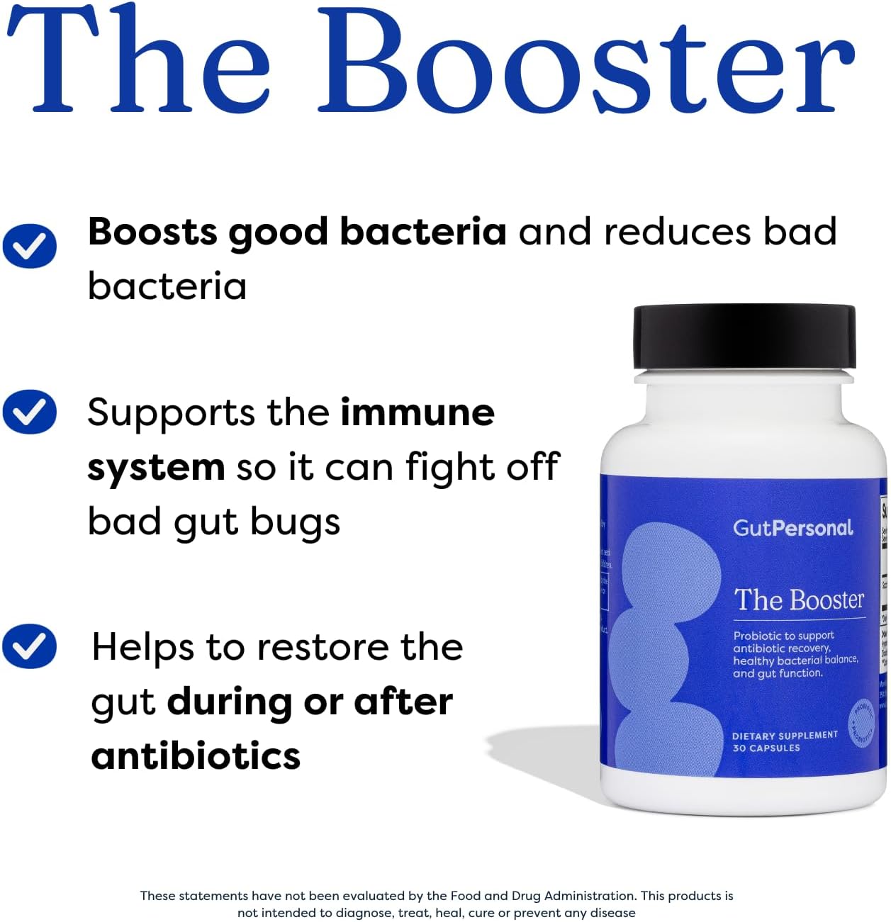 Boost Your Gut Health with GutPersonal Probiotic Capsules - 5 Billion CFU Saccharomyces Boulardii - 30 Servings - Immune Support