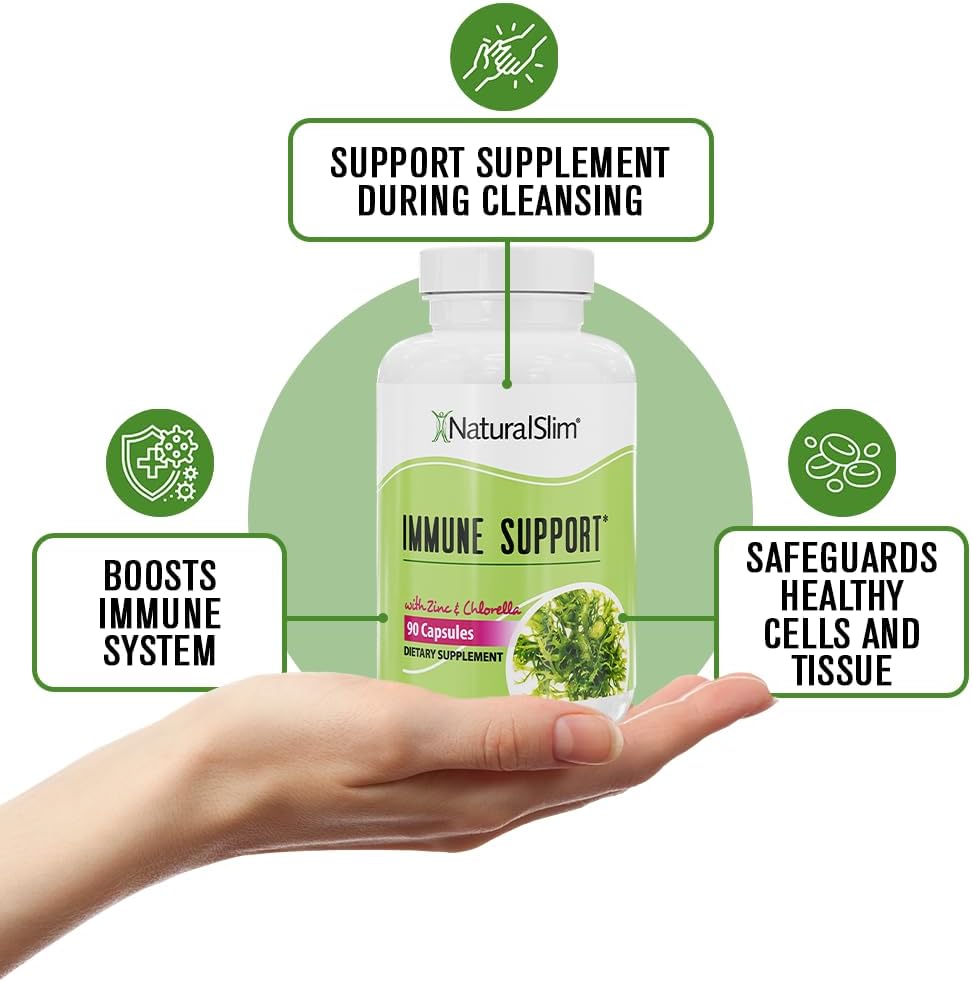 Boost Your Immune System with NaturalSlim Immune Support Kit - Complete Set of Supplements for Healthy Vitamins and Minerals - Enhance Your Body's Natural Defense System