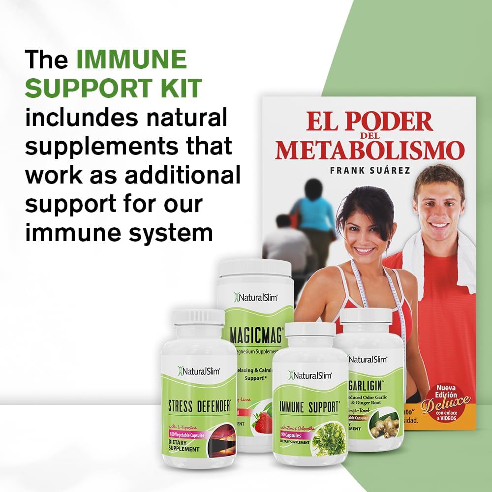 Boost Your Immune System with NaturalSlim Immune Support Kit - Complete Set of Supplements for Healthy Vitamins and Minerals - Enhance Your Body's Natural Defense System