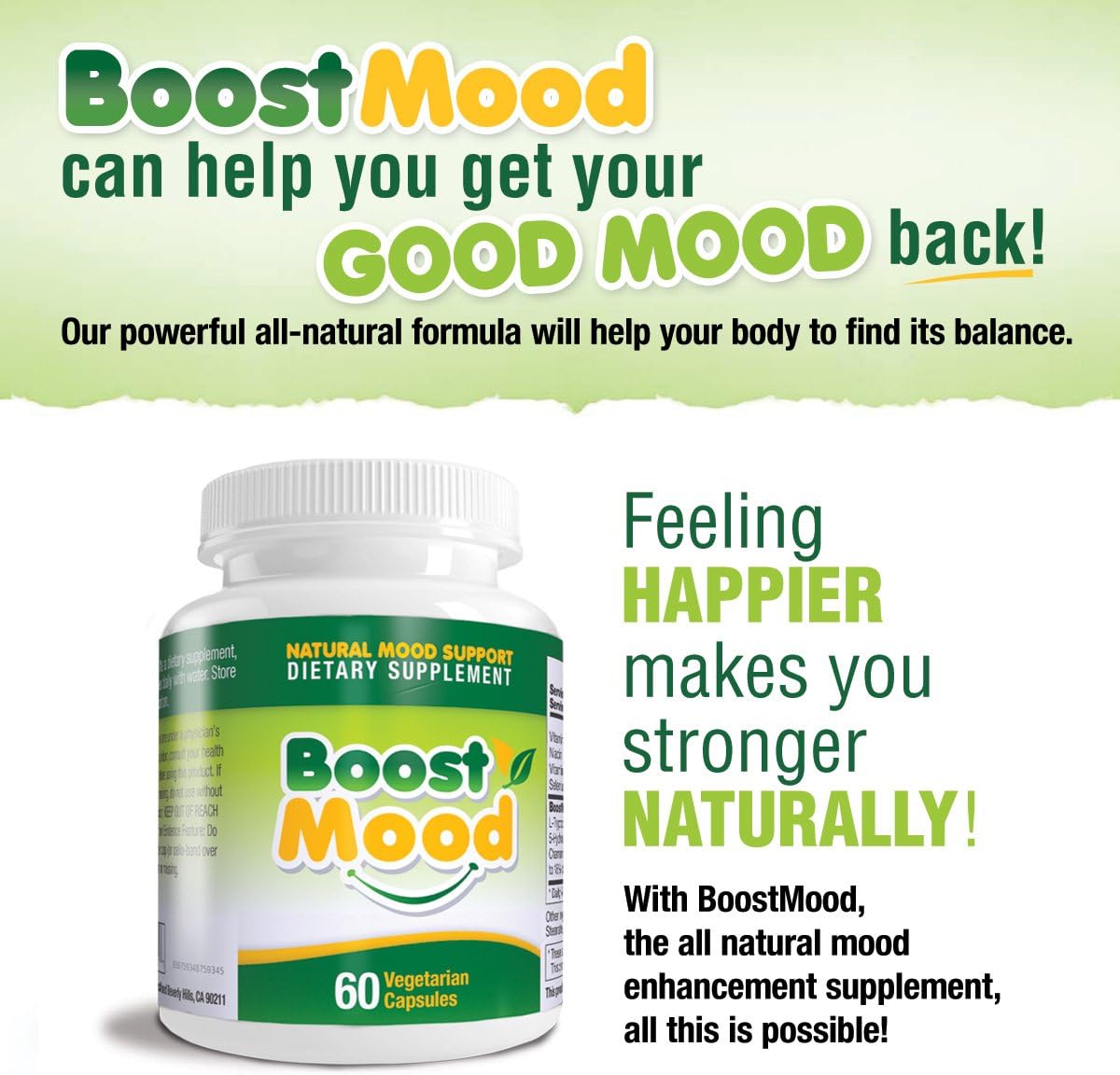 BoostMood Natural Mood Support Supplement for Instant Results