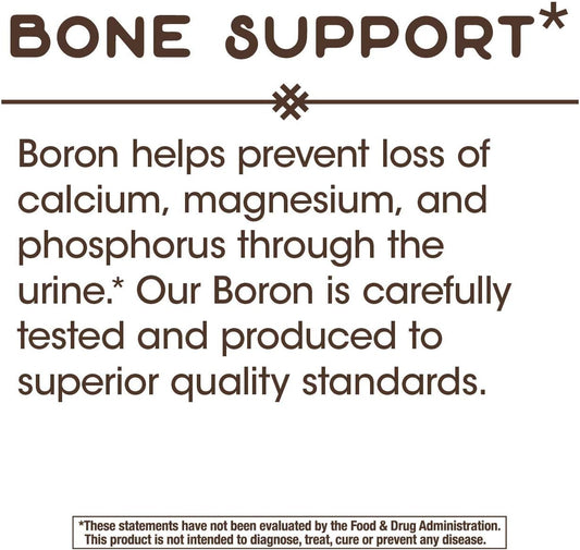 Boron Complex Supplement for Bone Health Support - 100 Capsules x 2 Pack by Nature's Way
