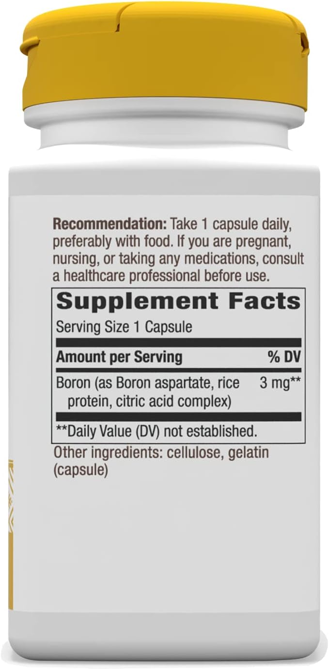 Boron Complex Supplement for Bone Health Support - 100 Capsules x 2 Pack by Nature's Way