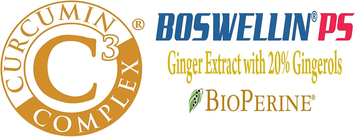 BOSMERIC-SR 8-Hour Sustained Release Joint Support Supplement with Turmeric, Boswellia, and Ginger - 120 Caplets by Sanjevani