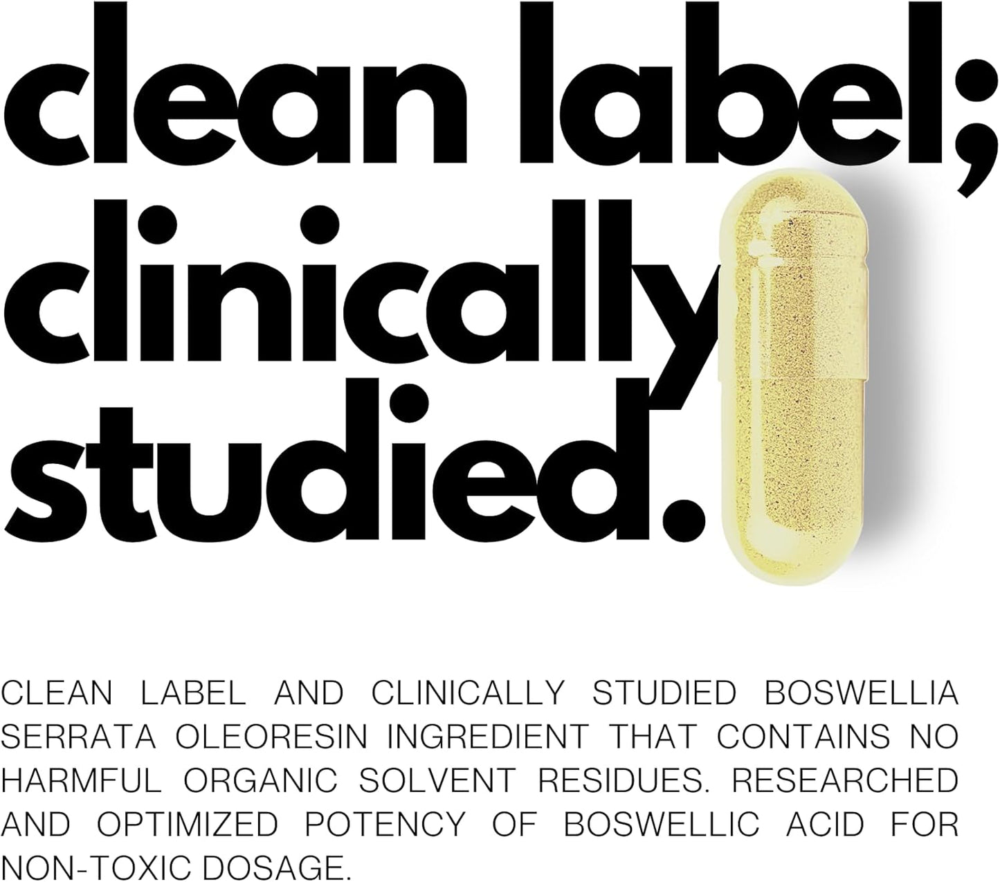 Boswellia Serrata Extract Supplement 500mg - Joint & Muscle Relief - 65% Boswellic Acids - 120 Capsules