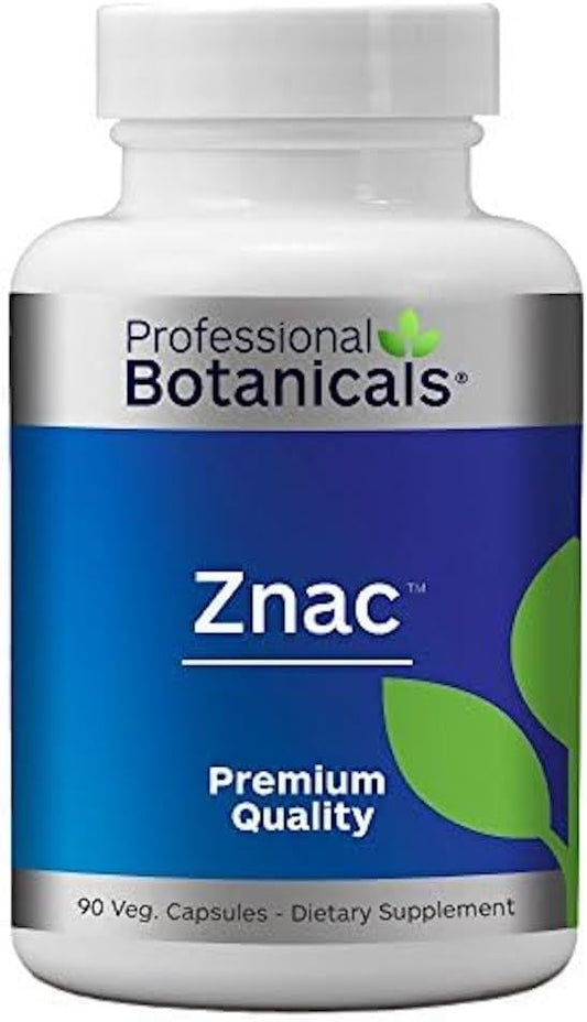 Botanicals Zinc Immune Support Supplement with Vitamin C, Beta Carotene, and Bioflavanoids - 90 Vegetarian Capsules for Antioxidant Immune Support