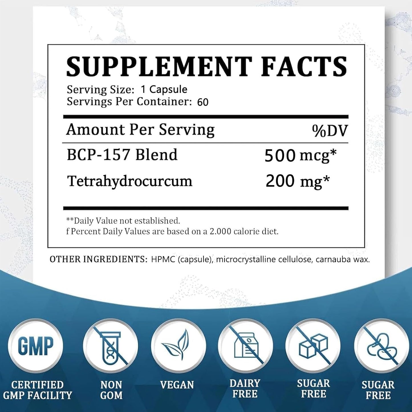 BPC-157 Rapid Pro Capsules - Non-GMO, Gluten Free Peptide Supplement