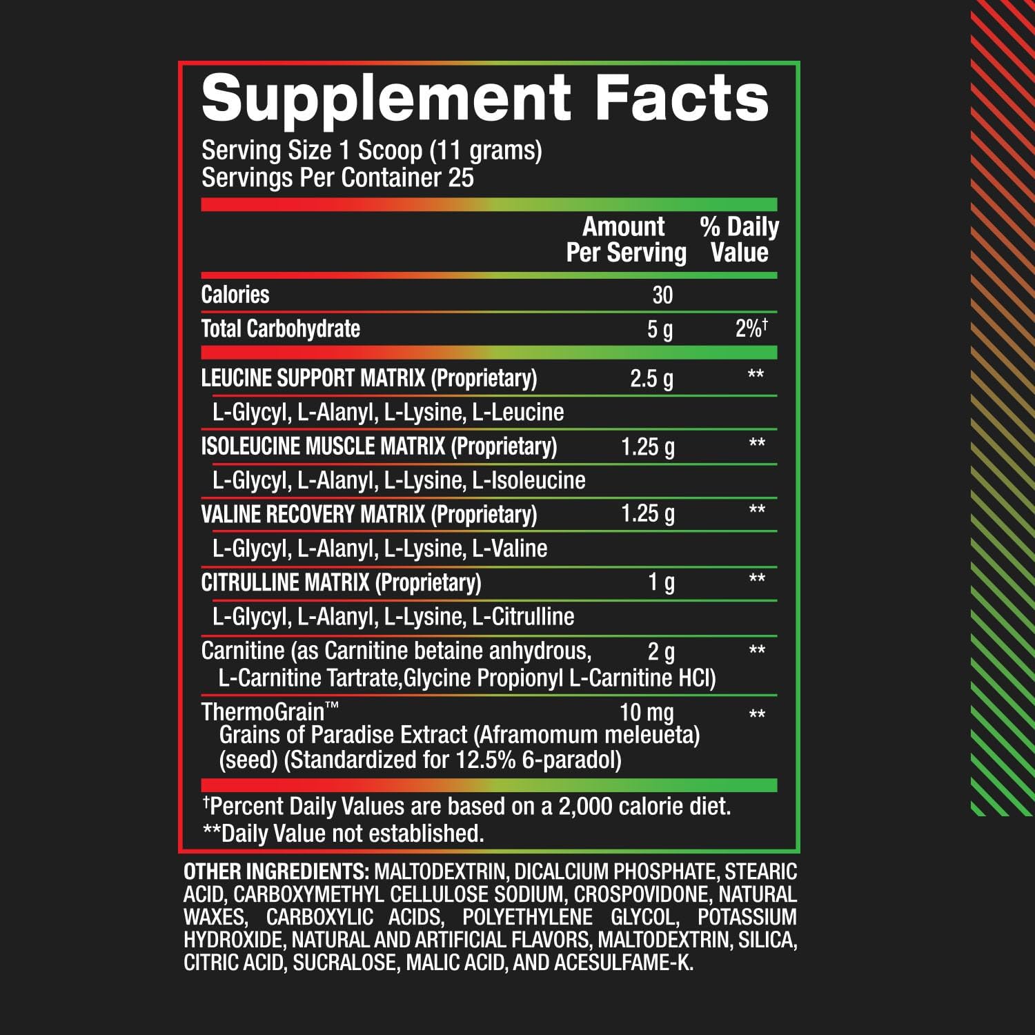 BPI Sports Best BCAA Shredded: Caffeine-Free Thermogenic Recovery Formula for Lean Muscle Building, Slimming Formula, and Hydration - Cherry Lime Flavor - 25 Servings - 9.7 oz.