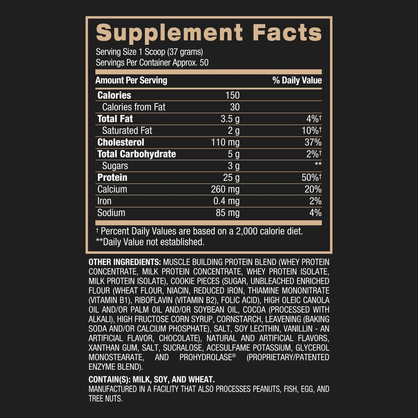 BPI Sports Whey HD Ultra Premium Protein Powder, Milk and Cookies Flavor, 4.1 lb Jar