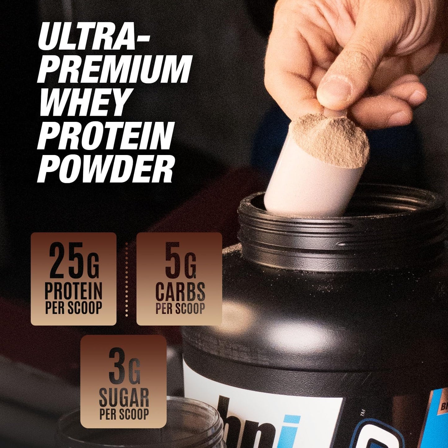 BPI Sports Whey HD Ultra Premium Protein Powder, Milk and Cookies Flavor, 4.1 lb Jar