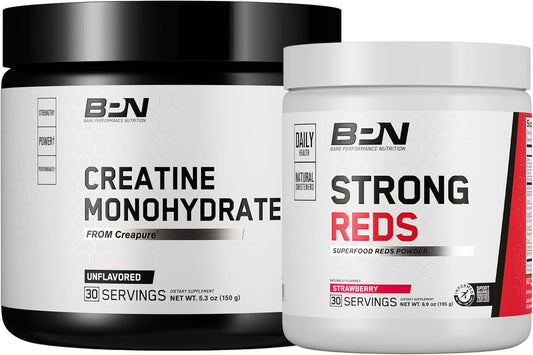 BPN Creatine Monohydrate and Strong Reds Bundle for Enhanced Performance and Recovery